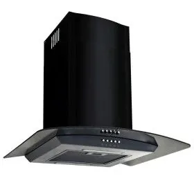Campana extractora pared 60 cm acero inoxidable 756 m³/h negro de vidaXL, Extractores - Ref: Foro24-50707, Precio: 155,27 €, ...