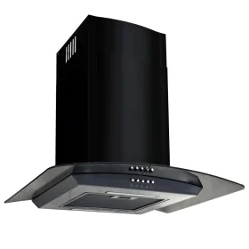 Wand-Dunstabzugshaube 60 cm Edelstahl 756 m³/h schwarz von vidaXL, Extraktoren - Ref: Foro24-50707, Preis: 155,27 €, Rabatt: %