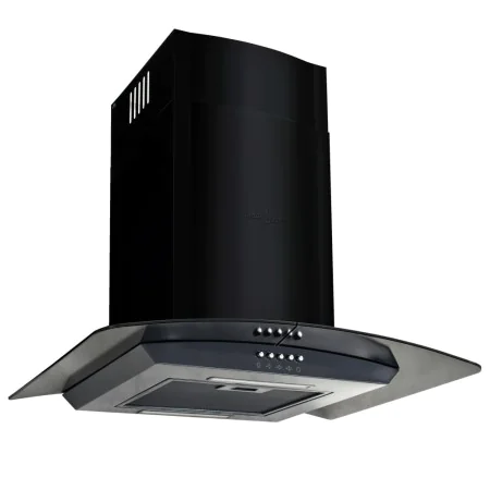 Wand-Dunstabzugshaube 60 cm Edelstahl 756 m³/h schwarz von vidaXL, Extraktoren - Ref: Foro24-50707, Preis: 155,27 €, Rabatt: %