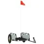 Fahrradanhänger aus Eisen und grauem Oxford-Stoff von vidaXL, Fahrradanhänger - Ref: Foro24-94161, Preis: 78,65 €, Rabatt: %