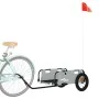 Fahrradanhänger aus Eisen und grauem Oxford-Stoff von vidaXL, Fahrradanhänger - Ref: Foro24-94161, Preis: 78,65 €, Rabatt: %