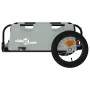 Fahrradanhänger aus Eisen und grauem Oxford-Stoff von vidaXL, Fahrradanhänger - Ref: Foro24-94161, Preis: 78,65 €, Rabatt: %