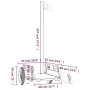 Fahrradanhänger aus Eisen und grauem Oxford-Stoff von vidaXL, Fahrradanhänger - Ref: Foro24-94161, Preis: 78,65 €, Rabatt: %