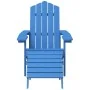 Adirondack Gartenstuhl mit Fußstütze HDPE Aqua Blue von vidaXL, Gartenstühle - Ref: Foro24-318648, Preis: 207,20 €, Rabatt: %