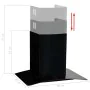 Wand-Dunstabzugshaube 60 cm Edelstahl 756 m³/h schwarz von vidaXL, Extraktoren - Ref: Foro24-50707, Preis: 155,27 €, Rabatt: %