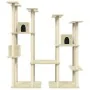 Cat scratching post with cream sisal posts 174 cm by vidaXL, Cat furniture - Ref: Foro24-171533, Price: 142,83 €, Discount: %
