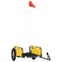 Fahrradanhänger aus Eisen und gelbem Oxford-Stoff von vidaXL, Fahrradanhänger - Ref: Foro24-94162, Preis: 77,54 €, Rabatt: %
