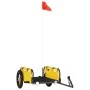 Iron bicycle trailer and yellow Oxford cloth by vidaXL, Bicycle trailers - Ref: Foro24-94162, Price: 77,54 €, Discount: %