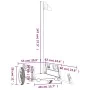 Fahrradanhänger aus Eisen und gelbem Oxford-Stoff von vidaXL, Fahrradanhänger - Ref: Foro24-94162, Preis: 77,54 €, Rabatt: %