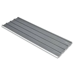 Panel para tejado acero galvanizado gris 12 unidades de vidaXL, Techo - Ref: Foro24-42985, Precio: 93,35 €, Descuento: %