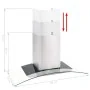 Wall-mounted extractor hood 90 cm stainless steel 756 m³/h LED by vidaXL, Extractors - Ref: Foro24-50666, Price: 218,60 €, Di...