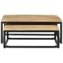 Mesas de centro apilables 2 unidades madera maciza de mango by vidaXL, Coffee table - Ref: Foro24-320389, Price: 167,74 €, Di...