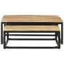 Stapelbare Couchtische, 2 Stück Massivholz aus Mangoholz von vidaXL, Couchtisch - Ref: Foro24-320389, Preis: 167,89 €, Rabatt: %