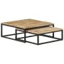 Mesas de centro apilables 2 unidades madera maciza de mango by vidaXL, Coffee table - Ref: Foro24-320389, Price: 167,74 €, Di...
