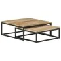 Mesas de centro apilables 2 unidades madera maciza de mango by vidaXL, Coffee table - Ref: Foro24-320389, Price: 167,74 €, Di...