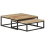 Stapelbare Couchtische, 2 Stück Massivholz aus Mangoholz von vidaXL, Couchtisch - Ref: Foro24-320389, Preis: 167,89 €, Rabatt: %