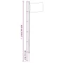 Modularer Fahnenmast aus silbernem Aluminium 6,23 m von vidaXL, Fahnen und Windsäcke - Ref: Foro24-153562, Preis: 68,51 €, Ra...
