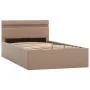 LED hydraulic trundle bed synthetic leather cappuccino 100x200 cm by vidaXL, Beds and slatted bases - Ref: Foro24-285559, Pri...