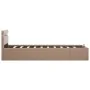 LED hydraulic trundle bed synthetic leather cappuccino 100x200 cm by vidaXL, Beds and slatted bases - Ref: Foro24-285559, Pri...