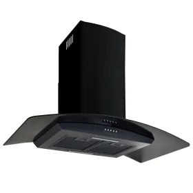 Wand-Dunstabzugshaube 90 cm Edelstahl 756 m³/h schwarz von vidaXL, Extraktoren - Ref: Foro24-50706, Preis: 208,02 €, Rabatt: %