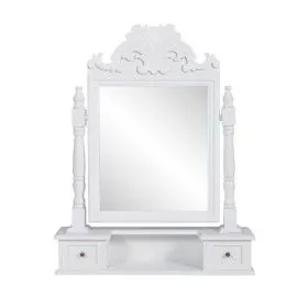 Rectangular MDF Folding Mirror Dressing Table by vidaXL, Bedroom Dressers - Ref: Foro24-60628, Price: 75,32 €, Discount: %
