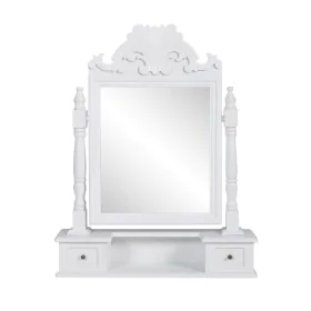 Tocador con espejo abatible rectangular de MDF de vidaXL, Tocadores para dormitorios - Ref: Foro24-60628, Precio: 75,32 €, De...