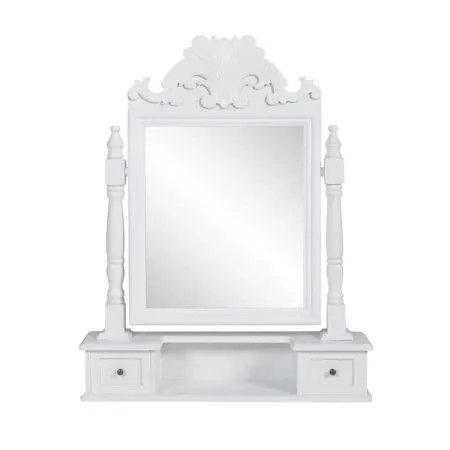 Tocador con espejo abatible rectangular de MDF de vidaXL, Tocadores para dormitorios - Ref: Foro24-60628, Precio: 75,32 €, De...