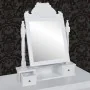 Tocador con espejo abatible rectangular de MDF de vidaXL, Tocadores para dormitorios - Ref: Foro24-60628, Precio: 75,32 €, De...