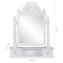 Tocador con espejo abatible rectangular de MDF de vidaXL, Tocadores para dormitorios - Ref: Foro24-60628, Precio: 75,32 €, De...