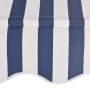 Manual retractable awning 150 cm blue and white striped by vidaXL, Awnings - Ref: Foro24-43219, Price: 63,08 €, Discount: %