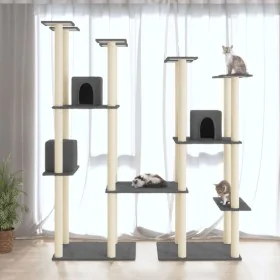 Cat scratcher with dark gray sisal posts 174 cm by vidaXL, Cat furniture - Ref: Foro24-171535, Price: 146,42 €, Discount: %