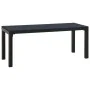 3-teiliges Garten-Essset aus Stahl und WPC in Schwarz von vidaXL, Gartensets - Ref: Foro24-317139, Preis: 211,58 €, Rabatt: %