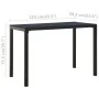 3-teiliges Garten-Essset aus Stahl und WPC in Schwarz von vidaXL, Gartensets - Ref: Foro24-317139, Preis: 211,58 €, Rabatt: %