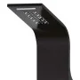 Duschsäule aus schwarzem Aluminium, 20 x 44 x 130 cm von vidaXL, Strahldüsen für Badewannen und Duschen - Ref: Foro24-142996,...