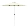 Garden umbrella and sand white aluminum pole 270x246 cm by vidaXL, Umbrellas - Ref: Foro24-47345, Price: 58,48 €, Discount: %