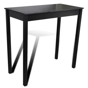 Black high table made of MDF 115x55x107 cm by vidaXL, Kitchen and dining tables - Ref: Foro24-240378, Price: 122,46 €, Discou...