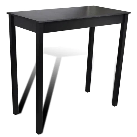 Black high table made of MDF 115x55x107 cm by vidaXL, Kitchen and dining tables - Ref: Foro24-240378, Price: 122,46 €, Discou...