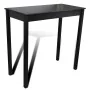 Black high table made of MDF 115x55x107 cm by vidaXL, Kitchen and dining tables - Ref: Foro24-240378, Price: 122,46 €, Discou...