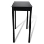 Hoher schwarzer MDF-Tisch 115x55x107 cm von vidaXL, Küchen- und Esstische - Ref: Foro24-240378, Preis: 134,13 €, Rabatt: %