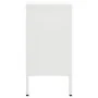 Sideboard aus Stahl und weißem Hartglas, 75 x 35 x 70 cm von vidaXL, Sideboards - Ref: Foro24-336074, Preis: 146,30 €, Rabatt: %