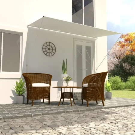 Retractable awning 350x150 cm cream by vidaXL, Awnings - Ref: Foro24-143768, Price: 58,85 €, Discount: %