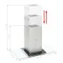 Ceiling extractor hood 90 cm stainless steel 756 m³/h LED by vidaXL, Extractors - Ref: Foro24-50665, Price: 258,93 €, Discoun...