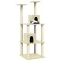 Katzenkratzbaum mit cremefarbenen Sisalstämmen, 141 cm von vidaXL, Katzenmöbel - Ref: Foro24-171524, Preis: 54,17 €, Rabatt: %