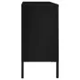 Aparador de acero y vidrio negro 105x35x70 cm de vidaXL, Aparadores - Ref: Foro24-336076, Precio: 202,54 €, Descuento: %