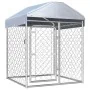 Outdoor kennel with roof 100x100x125 cm by vidaXL, Dog kennels and fences - Ref: Foro24-144491, Price: 181,60 €, Discount: %