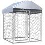 Outdoor-Zwinger mit Dach 100x100x125 cm von vidaXL, Hundehütten und Zäune - Ref: Foro24-144491, Preis: 181,60 €, Rabatt: %