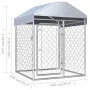 Outdoor kennel with roof 100x100x125 cm by vidaXL, Dog kennels and fences - Ref: Foro24-144491, Price: 181,60 €, Discount: %