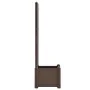 Planter with PP mocha lattice 43x43x142 cm by vidaXL, Pots and planters - Ref: Foro24-313980, Price: 95,83 €, Discount: %