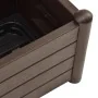 Planter with PP mocha lattice 43x43x142 cm by vidaXL, Pots and planters - Ref: Foro24-313980, Price: 95,83 €, Discount: %