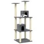 Cat scratching post with dark gray sisal posts 141 cm by vidaXL, Cat furniture - Ref: Foro24-171526, Price: 52,94 €, Discount: %